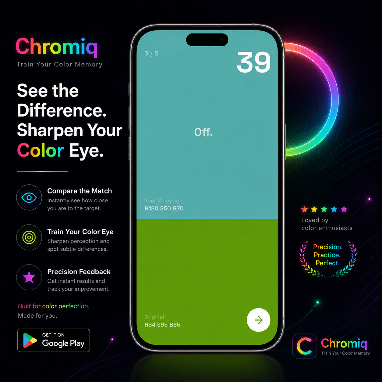 Chromiq — See the difference, sharpen your color eye